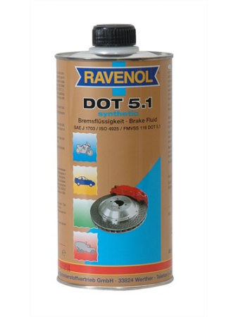 Жидкость тормозная DOT-5.1 RAVENOL 1л /кор.6шт/