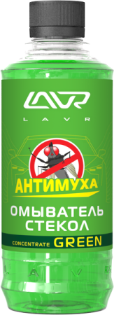 Стеклоомыватель - летний LAVR антимуха Concentrat Green 330 мл /кор.20шт/ не производится