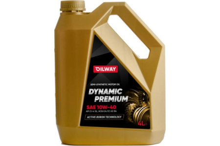 Масло моторное 10w40 п/с Oilway Dynamic Premium    4л (API,Cl-4/SL,ACEA E4/E7,A3/B4) /кор.4шт./
