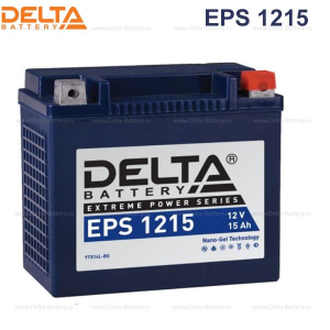 Аккумулятор 6СТ DELTA AGM EPS 12V15 Ач о.п (тип YTX14L- ВS)