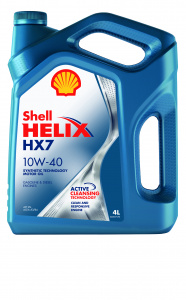 Масло моторное 10w40 п/с Shell Helix НХ7   4л (SN/CF) /кор.4шт/