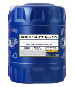 Жидкость для автомат трансмис. Mannol O.E.M. ATF T-IV (Toyota, Lexus) 8208  20л