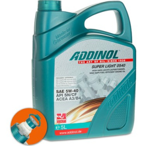 Масло моторное 5W-40 син Super Light 0540 ADDINOL,  5л /кор.4шт/