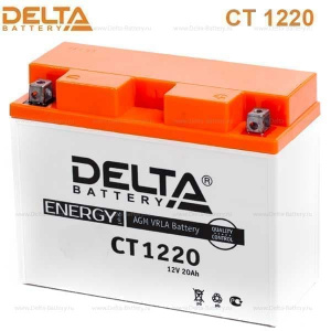 Аккумулятор 6СТ DELTA AGM 12V20 Aч о.п СТ1220