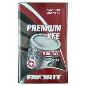 Масло моторное 5w30 син. Favorit Premium XFE   4л (SN/CF) металл /кор. 4шт/