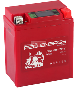 Аккумулятор 6СТ 7 Red Energy мото AGM (тип YTX7L-BS) 