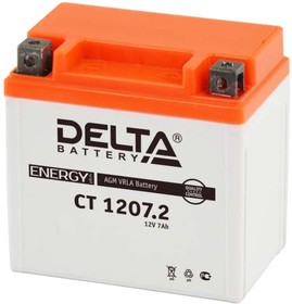 Аккумулятор 6СТ DELTA AGM 12V7 Ач о.п СТ12072  (тип YTZ-7S)