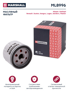 ФОМ MARSHALL ML8996 (MANN W79 /SCT SM142/1) Nissan Qashqai I 07-; Renault Duster I 10- / Logan I, II