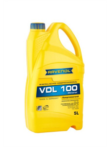 Масло компрессорное Kompressorenoel VDL 100 RAVENOL , мин. 5л /кор.4шт/  (DIN 51 506 VD-L,VCL и VBL)