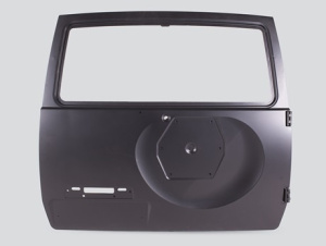 Дверь УАЗ 3163 задка с петлями под вклеиваемое стекло грунтованная н/о, без кронштейна под стоп-сигнал