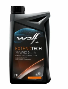 Масло трансмиссионное 75w80 мин. WOLF EXTENDTECH  1л (GL-5) /кор.12шт/