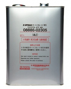 Жидкость для АКПП TOYOTA ATF WS (с типтроником)  4л Япония /кор.6шт/под заказ