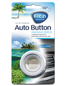 Освежитель на дефлектор гелевый кнопка Auto button (Гавайский отдых)/ выводится
