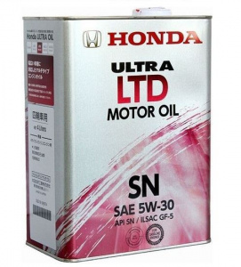 Масло моторное 5w30 п/с HONDA Motor Oil ULTRA LTD SAE 4л (SP;GF-6) /кор.6шт/