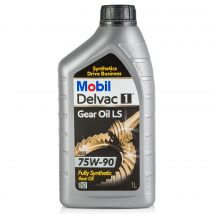Масло трансм.75w90  Mobil Delvac 1 Gear Oil LS 1л