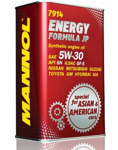Масло моторное 5w30 син. Mannol Energy Formula JP   4л (SN; GF-5) мет /кор.4шт/ зам. MN7914-4