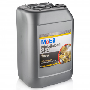 Масло трансмиссионное 75w90 син. Mobilube-1 SHC  20л. (GL-4/GL-5/MT-1)