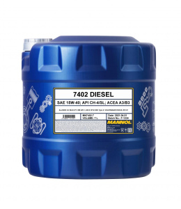 Масло моторное 15w40 мин. Mannol Diesel   7л (CG-4/CF-4/CF/SL; B3/E2/A2)