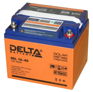 Аккумулятор 6СТ DELTA GEL 12-45 (12V / 45Ah)