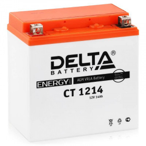 Аккумулятор 6СТ DELTA AGM 12V14 Aч п.п СТ1214