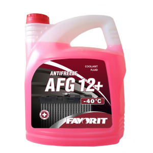 Антифриз Favorit Antifreeze AFG12+ (-40)   5л (5,34кг) / красный /кор.4шт/