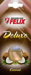 Освежитель гелевый FELIX Deluxe кокос 4,5мл /кор.24шт/ вывод