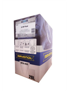 Масло трансмиссионное ATF 6HP Fluid RAVENOL, син. 20л (экобокс)  (ATF M 1375.4, VW G 055 005)
