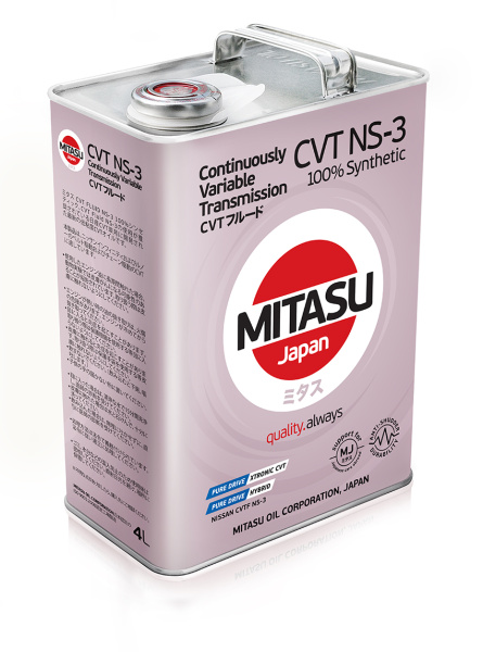 Жидкость для АКПП син. MITASU CVT NS-3 FLUID 4л /кор.6шт/