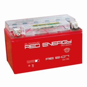 Аккумулятор 6СТ 7 Red Energy мото AGM (тип YTX7A-BS)
