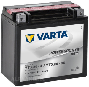 Аккумулятор Varta PowerSports 18ah12v /YTX20-BS