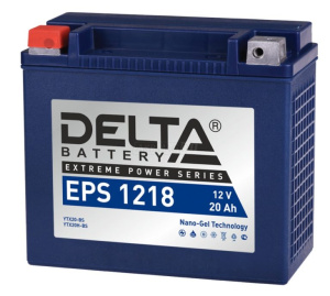 Аккумулятор 6СТ DELTA AGM EPS 12V20 Ач о.п. (тип YTX20L-BS)