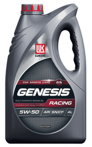 Масло моторное 5w50 син. Лукойл Genesis Racing  4л (SN/CF) /кор.4шт/ под заказ