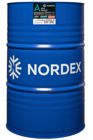 Охлаждающая жидкость Антифриз NORDEX -60 желтый 200 кг