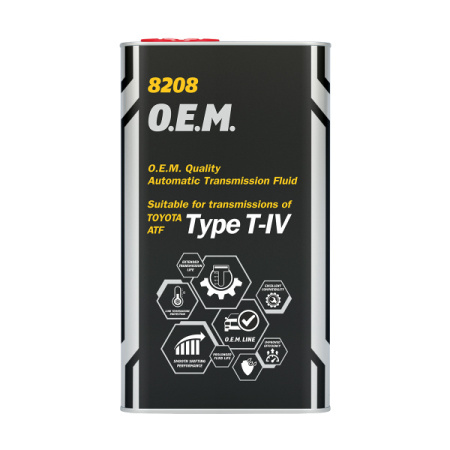 Жидкость для автомат трансмис. Mannol O.E.M. ATF T-IV (Toyota, Lexus) 8208   4л /кор.4шт/ металл/выв
