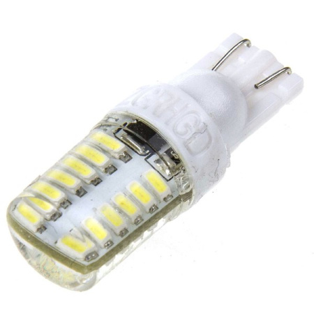 Лампа диод T10(W5W) 12V 24 SMD диода без цоколя 1-конт Белая  SKYWAY/уп.20шт/НА ВЫВОД