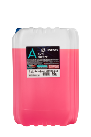 Охлаждающая жидкость Антифриз NORDEX -50 красный 30 кг