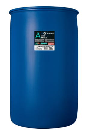 Охлаждающая жидкость Антифриз NORDEX -40 зеленый 200 кг пласт. бочка