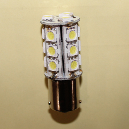 Лампа P21/5W-12V-5W SCT LED 18x5050 BAY15D (10 шт) светодиод.подс.салона, багаж./ выводится