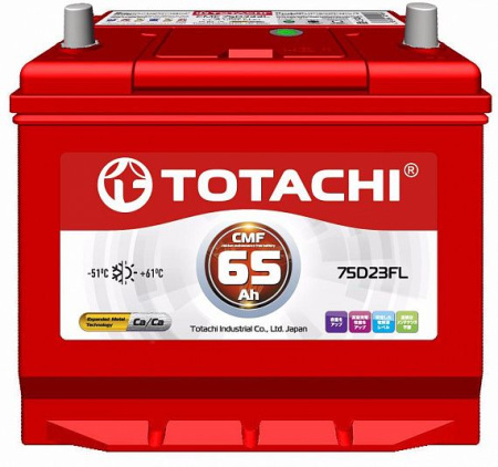 Аккумулятор  TOTACHI CMF бурт 550-600 А / 75D23 65 FL
