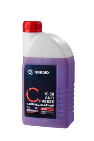 Охлаждающая жидкость Антифриз карбоксилатный К-50 NORDEX G-12+ фиолетовый 1 кг (2)