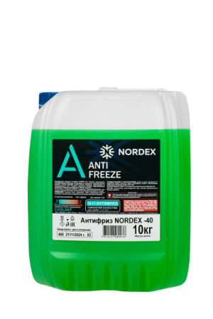 Охлаждающая жидкость Антифриз NORDEX -40 зеленый 10 кг