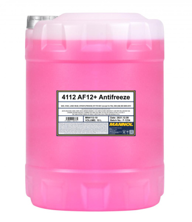 Антифриз концентрат Mannol Antifreeze AF12+ Longlife  10л (11,15кг)/красный