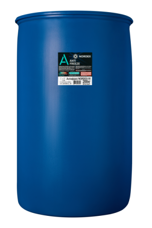 Охлаждающая жидкость Антифриз NORDEX -50 красный 200 кг пласт. бочка
