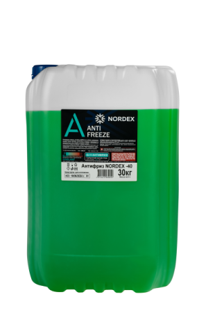 Охлаждающая жидкость Антифриз NORDEX -40 зеленый 30 кг