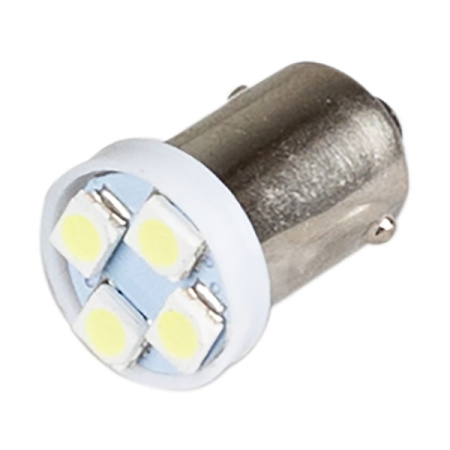 Лампа T8,5(T4W)-12V-0,2W 1-конт BA9S 4диода SKYWAY Габариты, салон, багажник/уп. 10шт