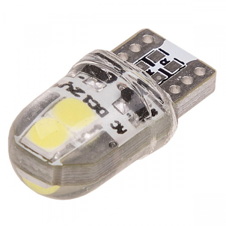 Лампа диод T10B 4 диода без цоколя 1-конт биполярная Белая SKYWAY, стопы, задние противотуманные фар
