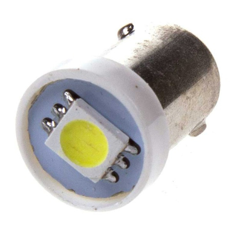 Лампа диод T8,5 (T4W) 24V 1 SMD диод BA9s 1-конт Белая SKYWAY Габариты, min10/уп20шт/ВЫВОД