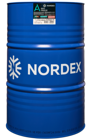 Охлаждающая жидкость Антифриз NORDEX -40 зеленый 200 кг