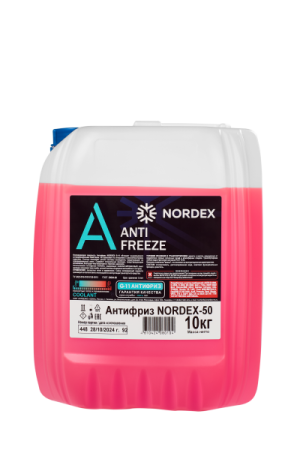 Охлаждающая жидкость Антифриз NORDEX -50 красный 10 кг