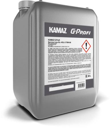 Масло трансмиссионное 75w90 син G-Profi Service Line GL-4/GL-5 20л КАМАЗ /